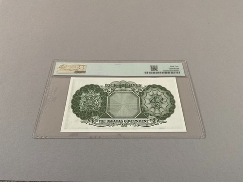 Bahamas 4 Shillings P-13d ND(1963) PMG 64 - Picture 4 of 4