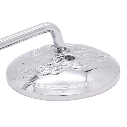 Chrome/Black Rear View Side Mirror For Harley Davidson Flame Spirit Live to Ride - Imagen 12 de 12