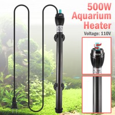 500W Adjustable Submersible Heater Aquarium Fish Tank Temperature Thermostat US