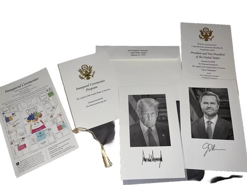 Paquete conmemorativo de mapas del programa de invitación de la inauguración de Trump Vance 2025 🇺🇸 - Imagen 23 de 24