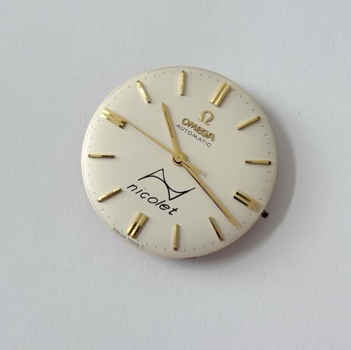 Omega Cal 550 Watch Movement Parts Dial Balance Spring Plate Fork Wheel Rotor 7 - Picture 4 of 8