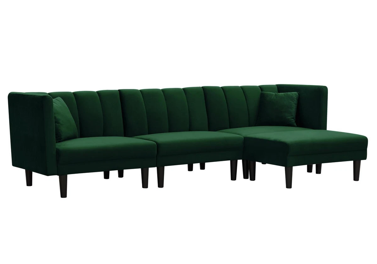 Deep on sale green sectional