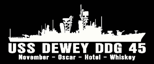 USS DEWY DDG 45 DLG 14 Silhouette Decal U S Navy USN Military - Picture 5 of 10