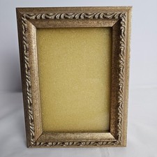 Vintage Style Gold Ornate Photo Frame 3x5 3x4.5 Easel Back Display
