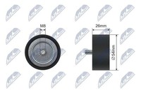 Original NTY Umlenk-/FüHrungsrolle Keilriemen RNK-ME-030 FüR Mercedes-Benz