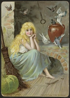 Vintage CINDERELLA by Jenny Nystrom - Art Image - 4 x 6 inch Print