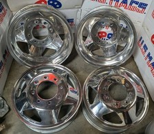 4 Just Polished Ford Super Duty F350 Alcoa 16x6 Dually 8-lug Wheels 8x170mm Rv 4 Just Polished Ford Super Duty F350 Alcoa 16x6 Dually 8-lug Wheels 8x170mm Rv