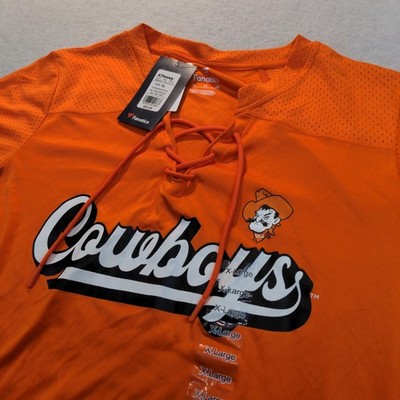 Fanatics Overtime OSU Cowboys Lace Front Jersey Women's XL A2