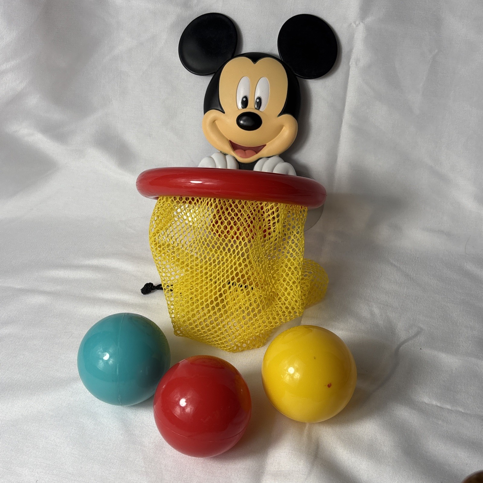 Mickey Mouse The First Years Baby Shoot And Store Basket Hoop Suction Cups