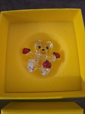 Swarovski Crystal Kris Bear Good Luck Bear Figurine Decoration