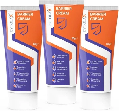 3pk Cytolax Barrier Cream 60g | Transparent Durable 24hr protection