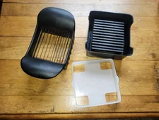 Pampered Chef Quick Slice Fruit & Veggie Slicer Stainless Steel Blades Kitchen