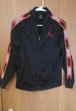 Air Jordan Brand Jumpman Youth Black /Red Full Zip Jacket Size XL 13-15 Yrs 