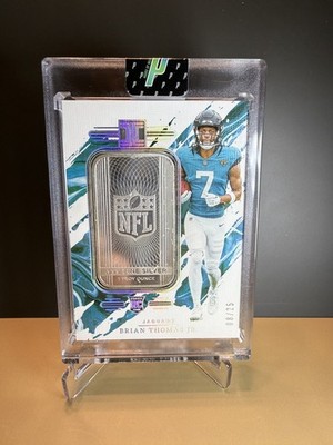 2024 Panini Impeccable Brian Thomas Jr NFL Shield 1 oz Silver Bar RC 25  G2U