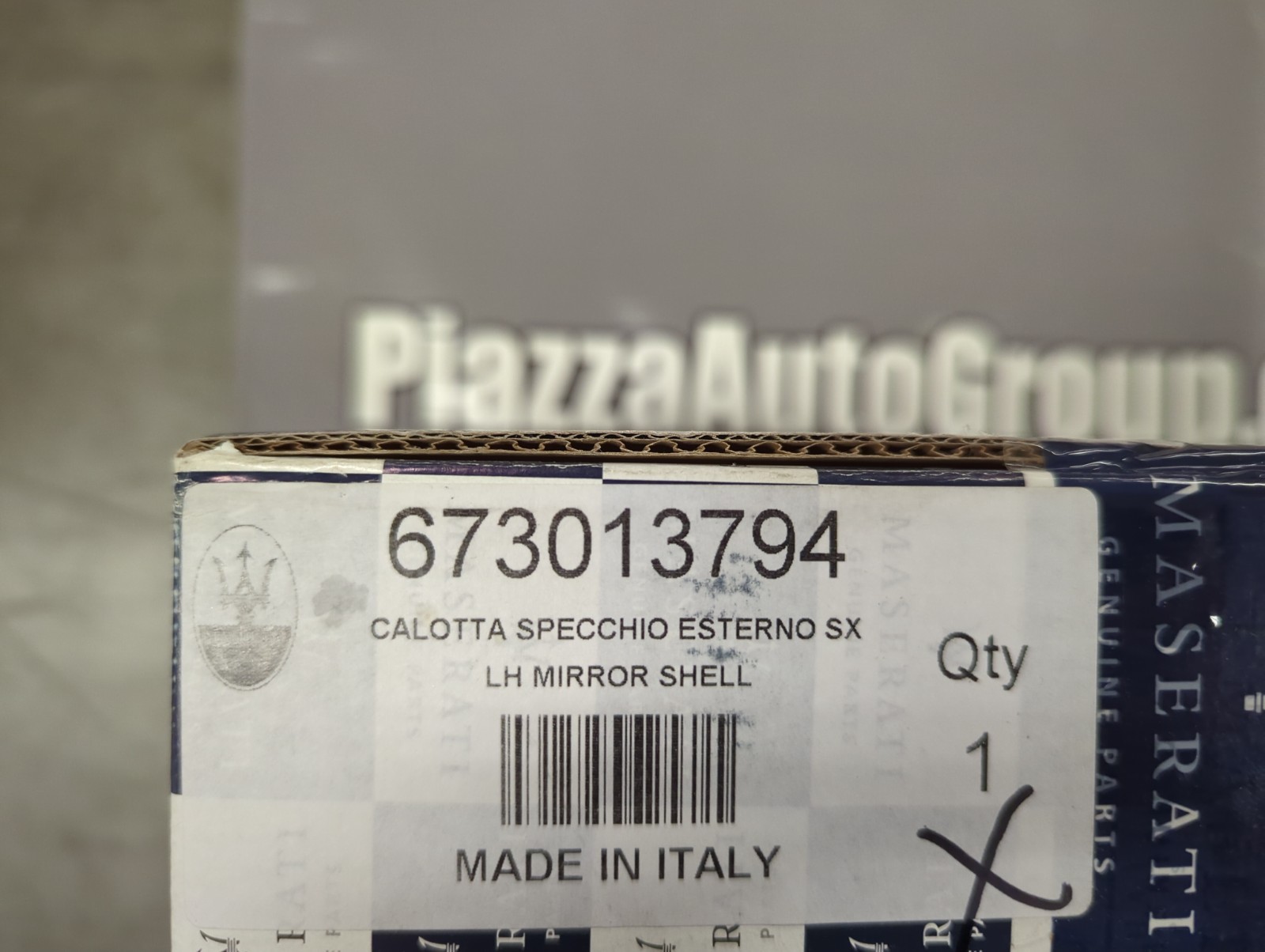 OEM Maserati Left-Hand Mirror Shell, Grecale, 673013794