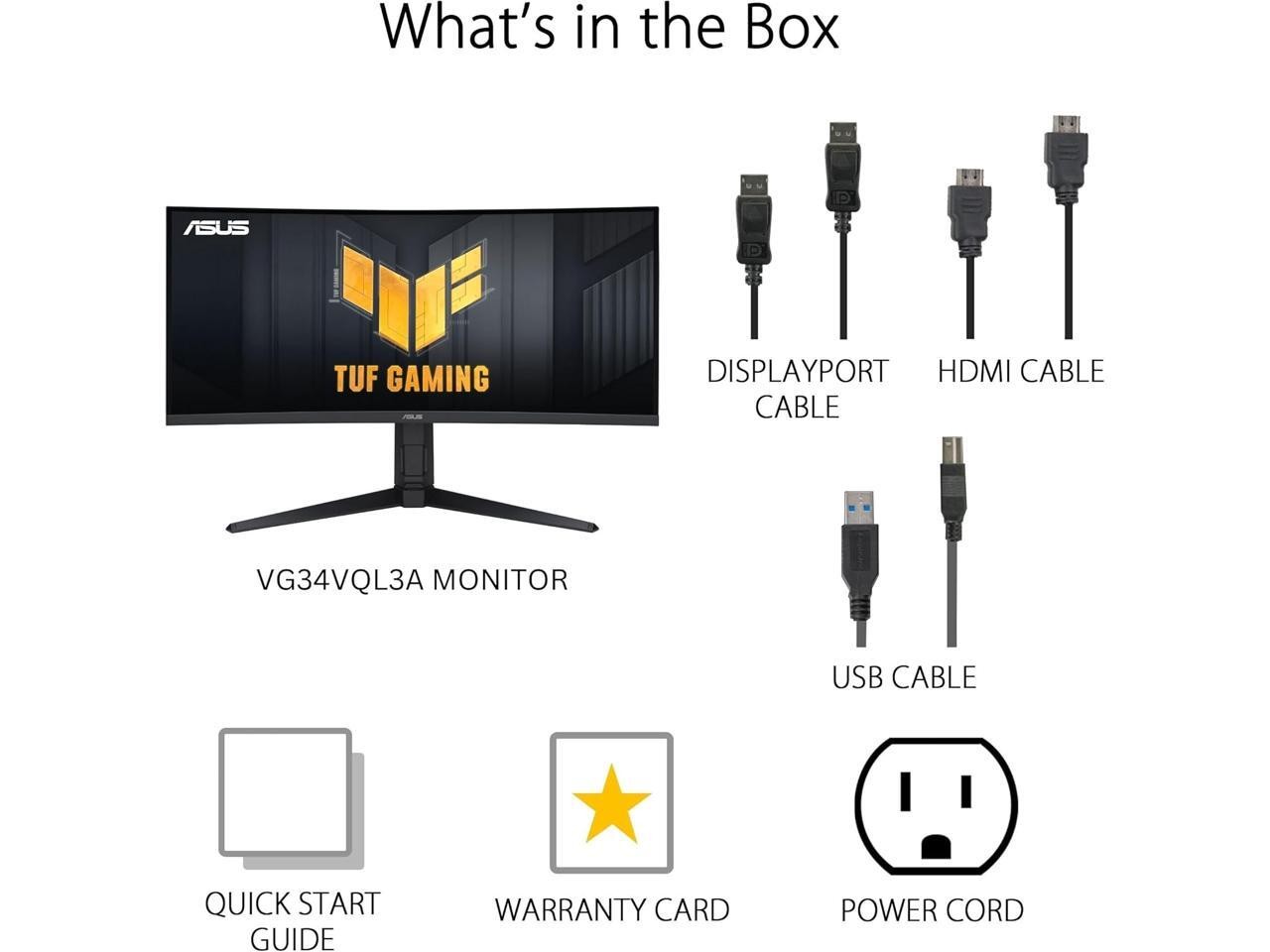 Monitor ASUS TUF Gaming 34" ultrawide QHD 2K 1440P 180Hz AMD FreeSync Premium Pro, imagen 7