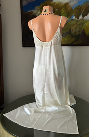 NWT La Perla Ivory Silk Lace Nightgown / Panty / Slip Set, sz L *$929*