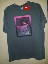 Puma Men's Summer Nights Crew Neck Short Sleeve T-Shirt  Mineral Grey  Large