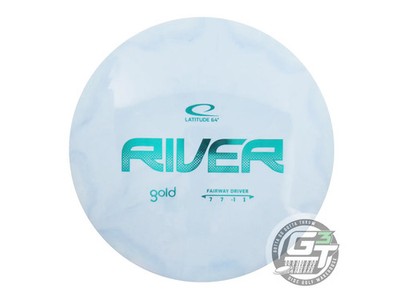 NEW Latitude 64 Gold Burst River 173g Sky Blue Teal Foil Fairway Driver Disc