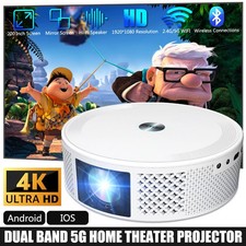Full HD 1080P 5G WiFi Projector 4K Android WiFi 3D Home Theater 1 8G