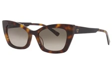 MCM MCM682S 214 Sunglasses Women's Havana/Grey Gradient Lenses Cat Eye 55mm
