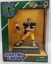 NIB NFL GREEN BAY PACKERS BRETT FARVE STARTING LINEUP GRIDIRON GREATS FIGURE 