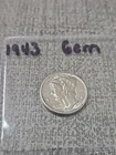 1943 Mercury Dime Gem