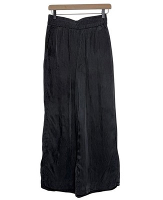 Stockholm Atelier & Other Stories Wide Leg Elastic Waist Culottes Black Size 4