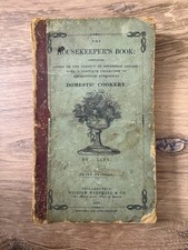 Housekeepers Book 1838 William Marshall Philadelphia Antique Cookbook