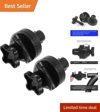 2-Piece Garden Swing Canopy Replacement Fittings for Enhanced Stability