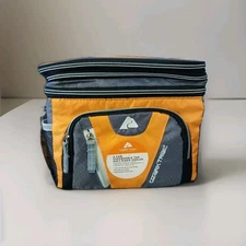 Olivet Orange And Grey 6 Can Expandable Top Soft Sided Cooler