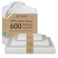 100 Cotton Sheets for Twin XL Size Bed - 600 Thread Count Twin XL Bed Sheets...