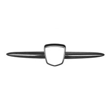 Real Carbon Fiber Front Emblem Cover Trim For Fiat 500 Abarth 2012-2019