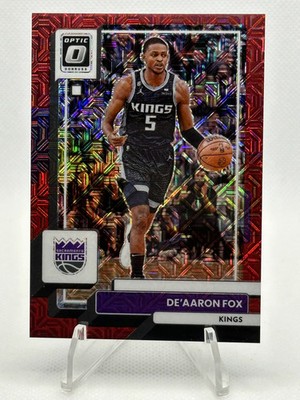 2022-23 Donruss Optic #130 DeAaron Fox /88 (Choice Red)