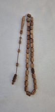 KUK / KOKA Tesbih 33 perle - collana di preghiera fatta a mano - marrone - materiale naturale