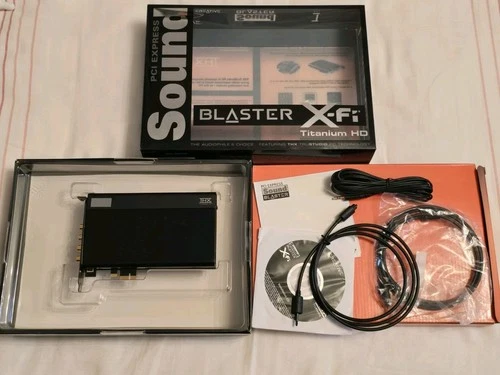 Creative Sound Blaster X-Fi Titanium HD PCI Express Sound Card Mint AS IS