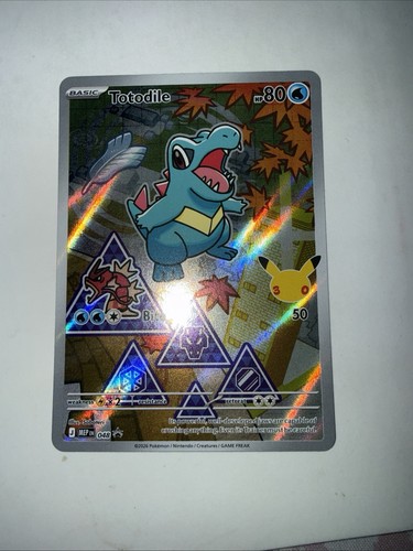 Pokémon TCG Totodile 048 Black Star Promo First Partners Collection Series 2 HTF