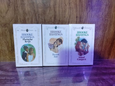 Brooke Hastings Silhouette Romance Lot 3 Playing for Keeps Desert Fire Island Co