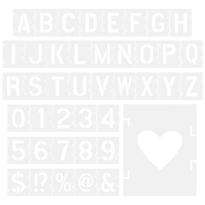 1 Set Custom Alphabet Letter Stencils Durable Pet for Crafts Decoration