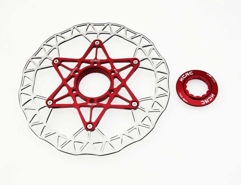 KCNC Nordit Road Cyclocross MTB Cycle Disc Brake Center-Lock Rotor 140mm/160mm - Image 3 of 4