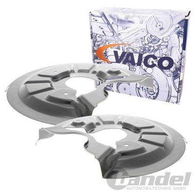 2X VAICO SPRITZBLECHE BREMSSCHEIBEN HINTEN LINKS RECHTS PASSEND FÜR AUDI A3