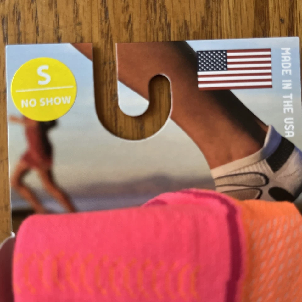 Balega Ultralight Contoured Fit No Show  Socks Sz Small Pink/Rose Made In USA - Image 2 of 4