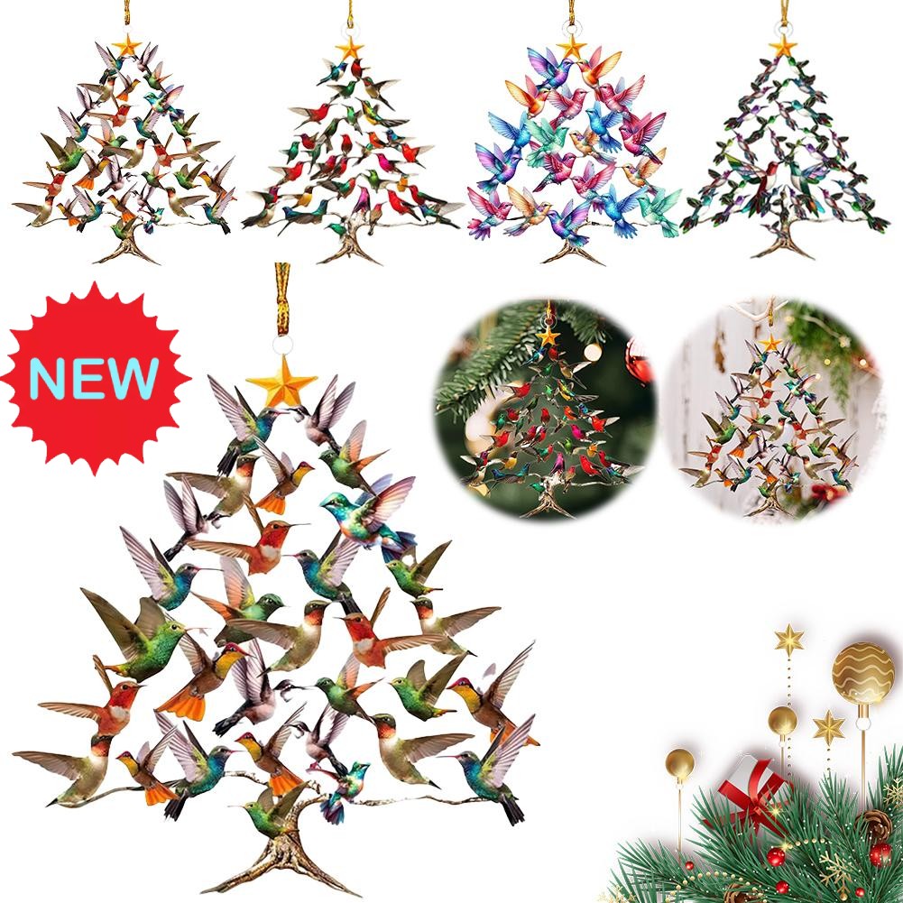 Colorful Hummingbird Christmas Tree Ornament Holiday Decor HOT