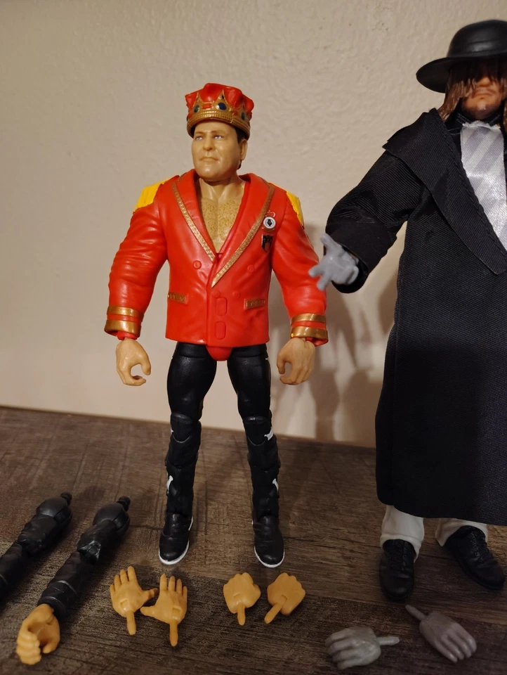 Lote Mattel WWE Elite - Undertaker, Paul Bearer, Jerry Lawler, Billy Graham Foto 2 de 4