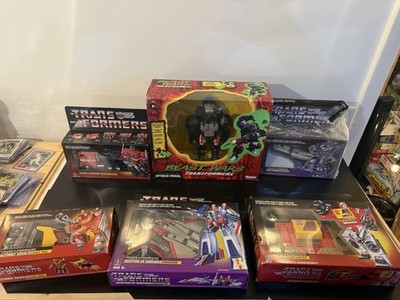 Transformers New 2018 Vintage G1 Exclusive Starscream Optimus Blaster Hot Rod!