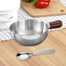 Pentola per salsa in acciaio inossidabile, piccola pentola per cottura,