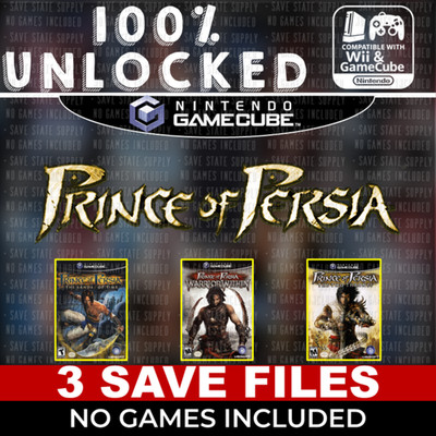 Prince of Persia Sands of Time Warrior Within Two Thrones Gamecube Memory Card