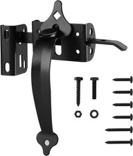 Thumb Gate Latch Heavy Duty Self Locking Door Latches and 9"Handle Kit Steel