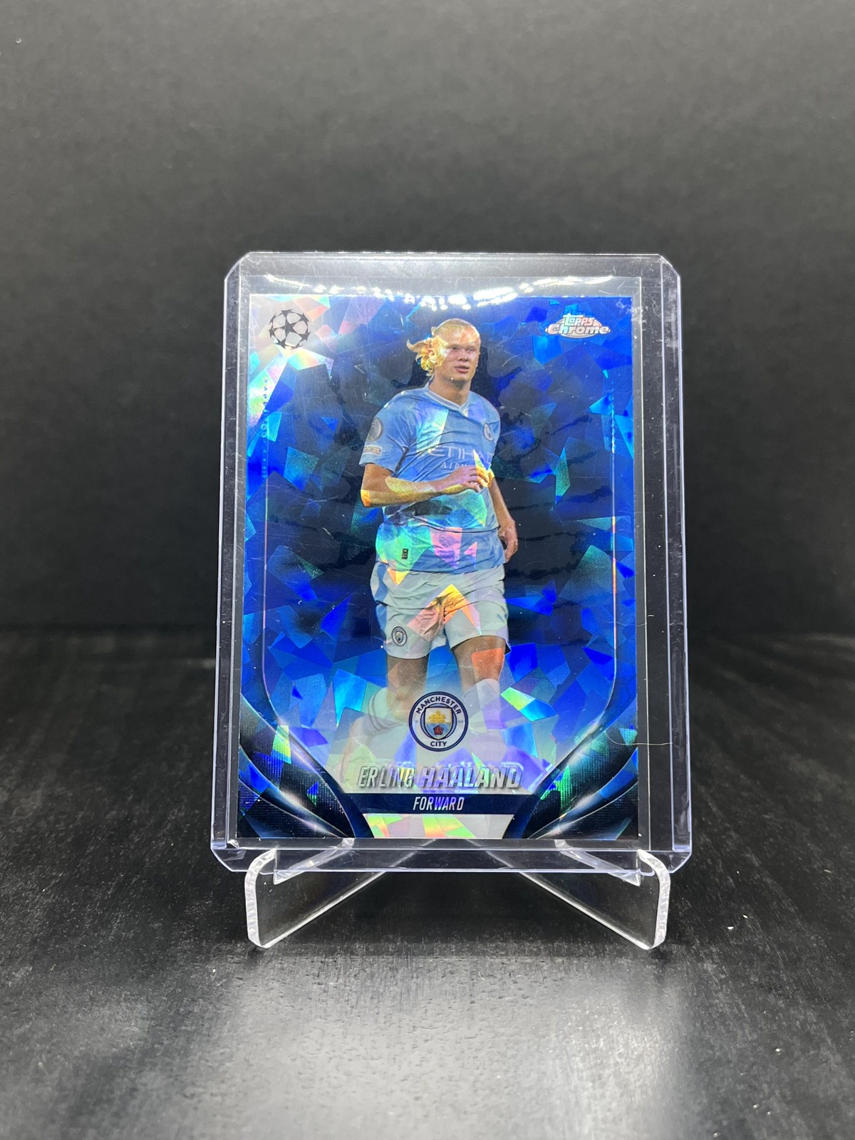 2023-24 Topps Chrome Sapphire UEFA Soccer Erling Haaland #39