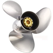 STAINLESS STEEL PROPELLER FITS YAMAHA 2 STROKE 13 SPLINE 50 1984 -2010